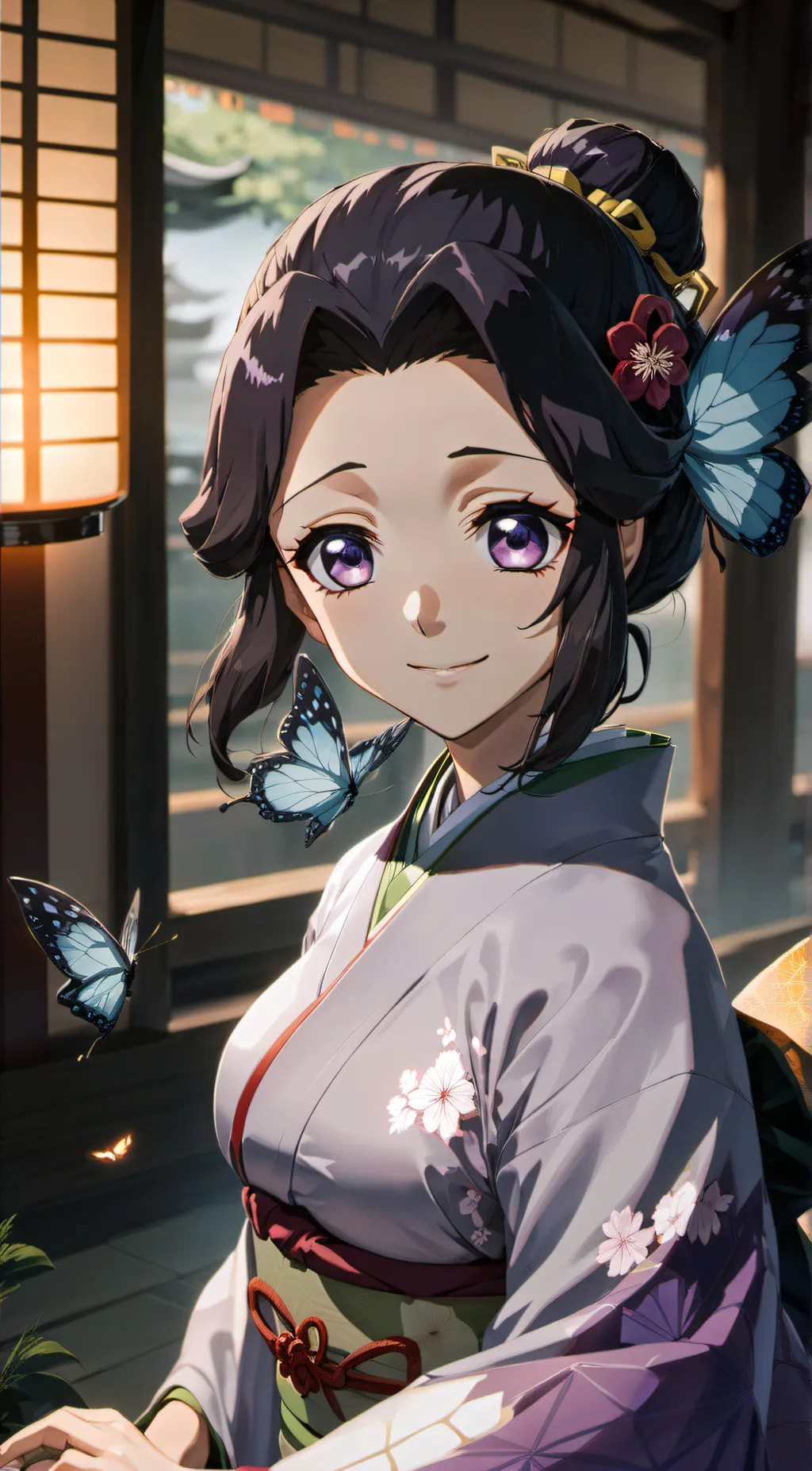 ai character: Shinobu kocho background