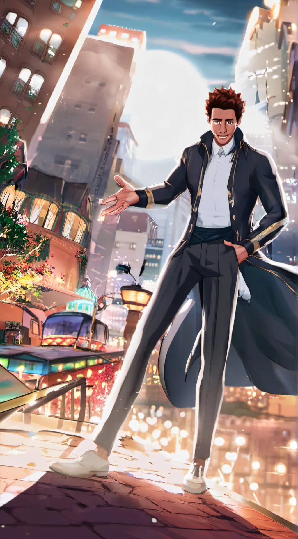 ai character: miles morales background