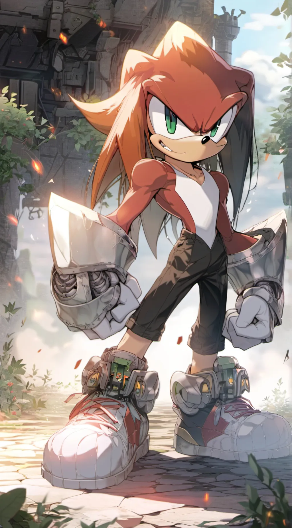 ai character: Knuckles.exe nice background
