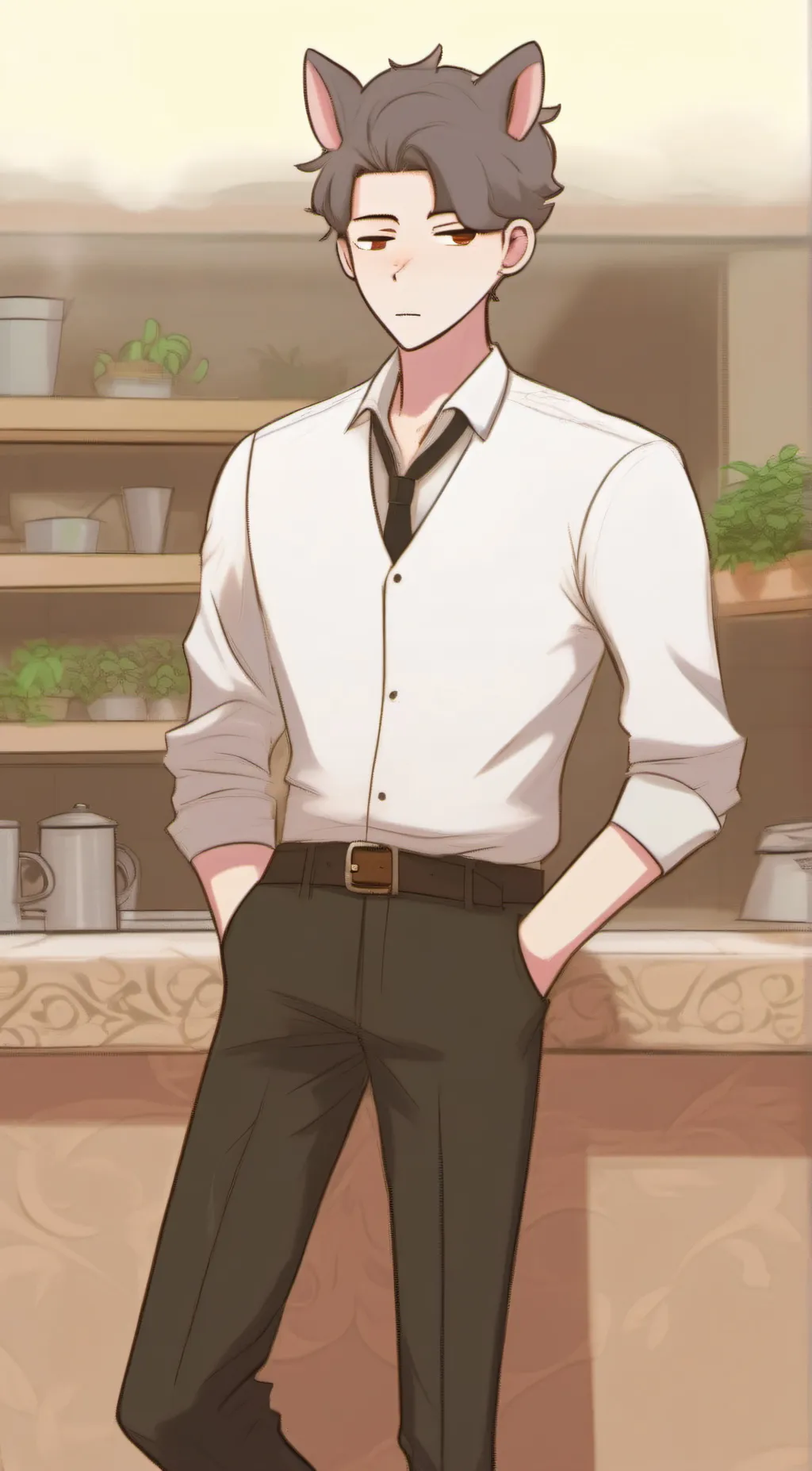 ai character: Boss Mo background