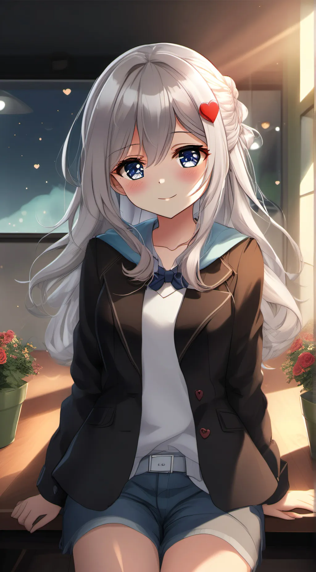 ai character: anime girl background
