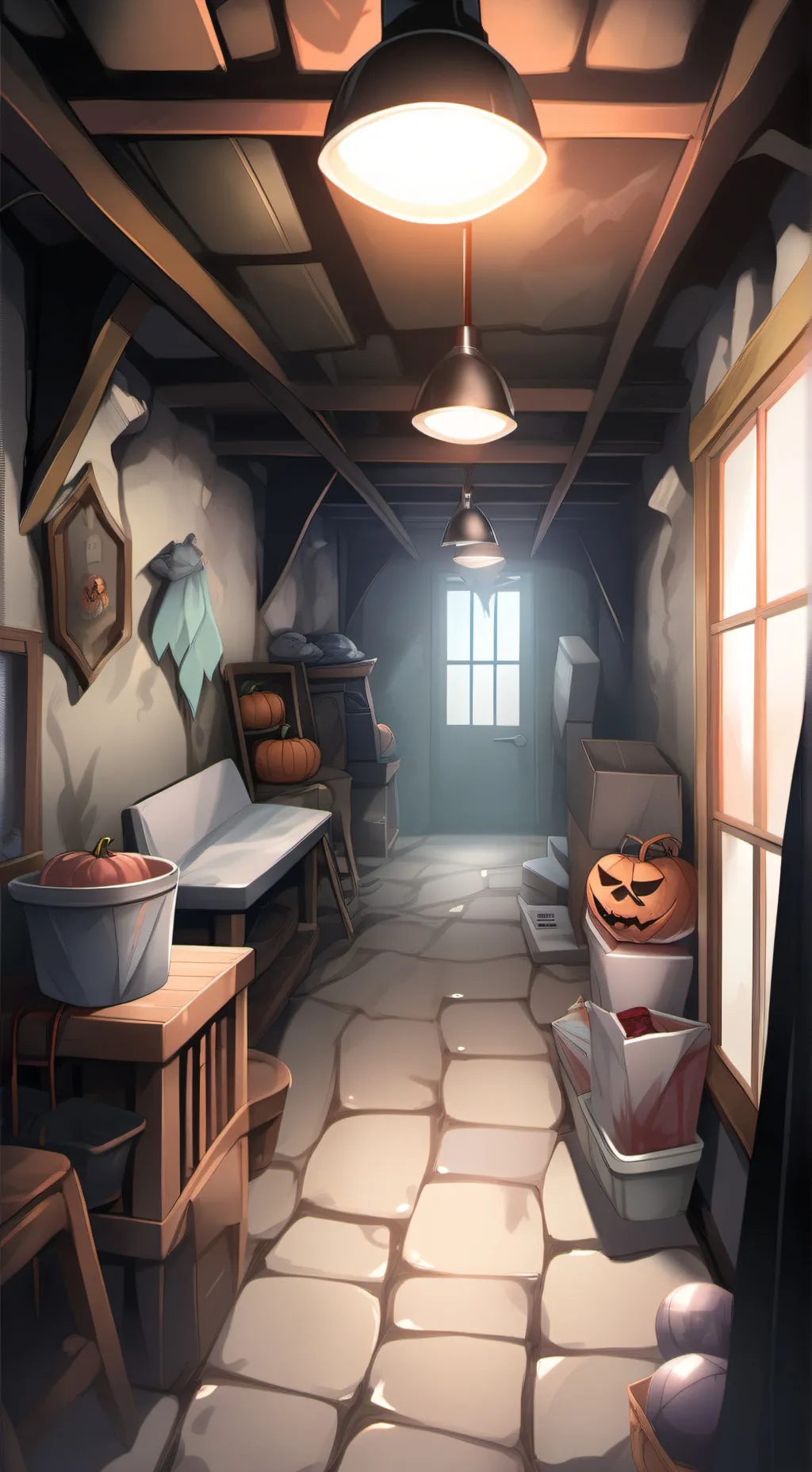 ai character: smiling critters  background