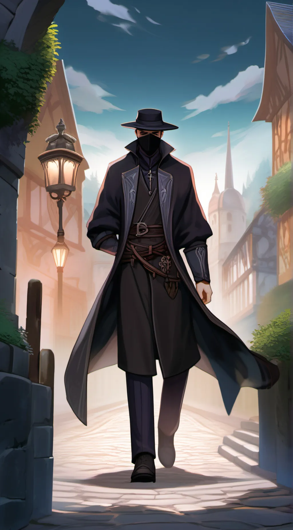 ai character: Dark background