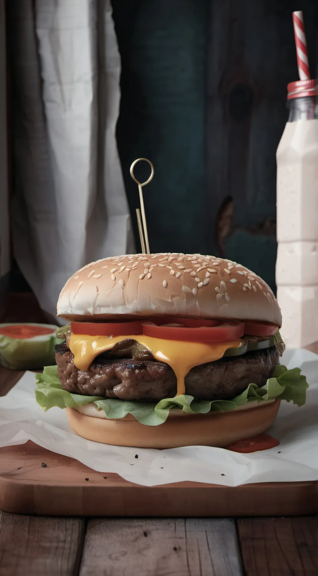 ai character: ham bur bur  background