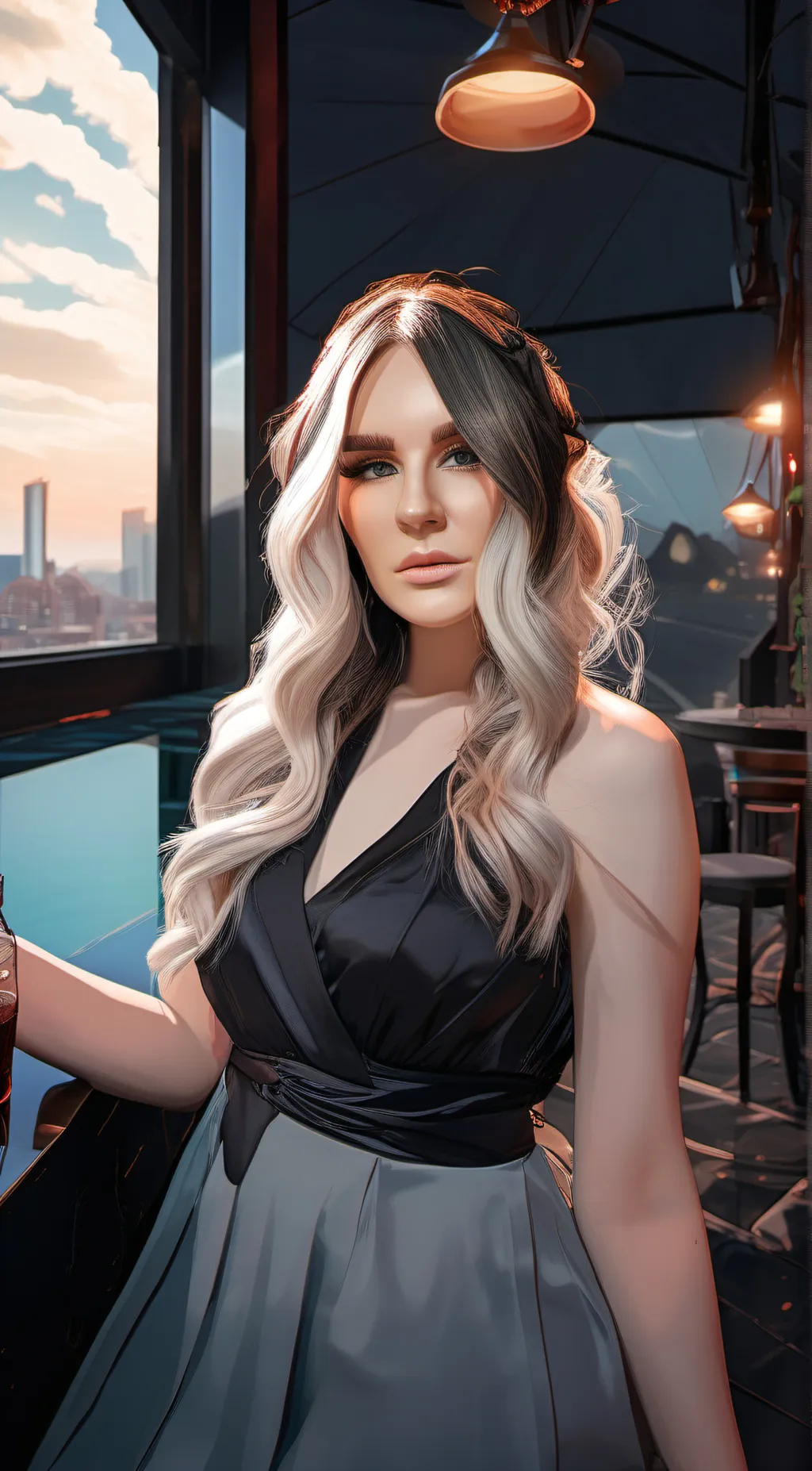 ai character: Avian Scabiosa  background