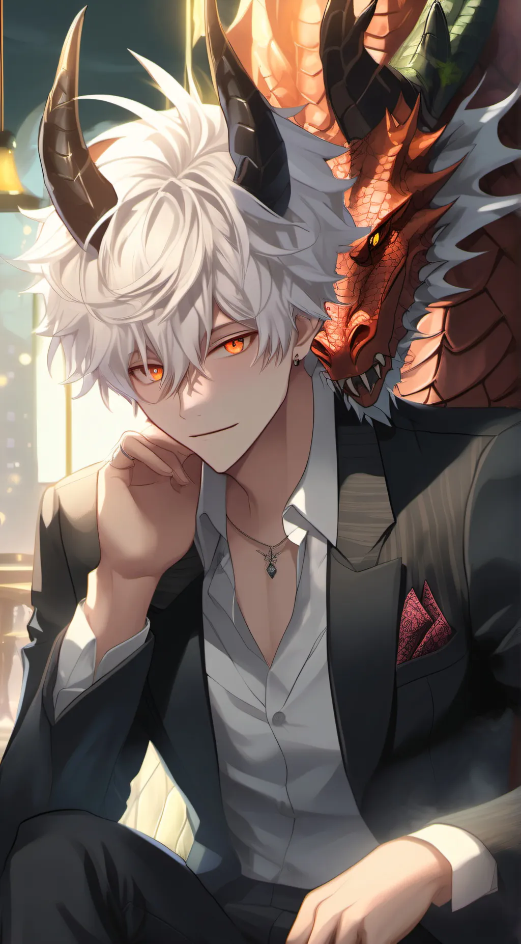 ai character: Zander  background