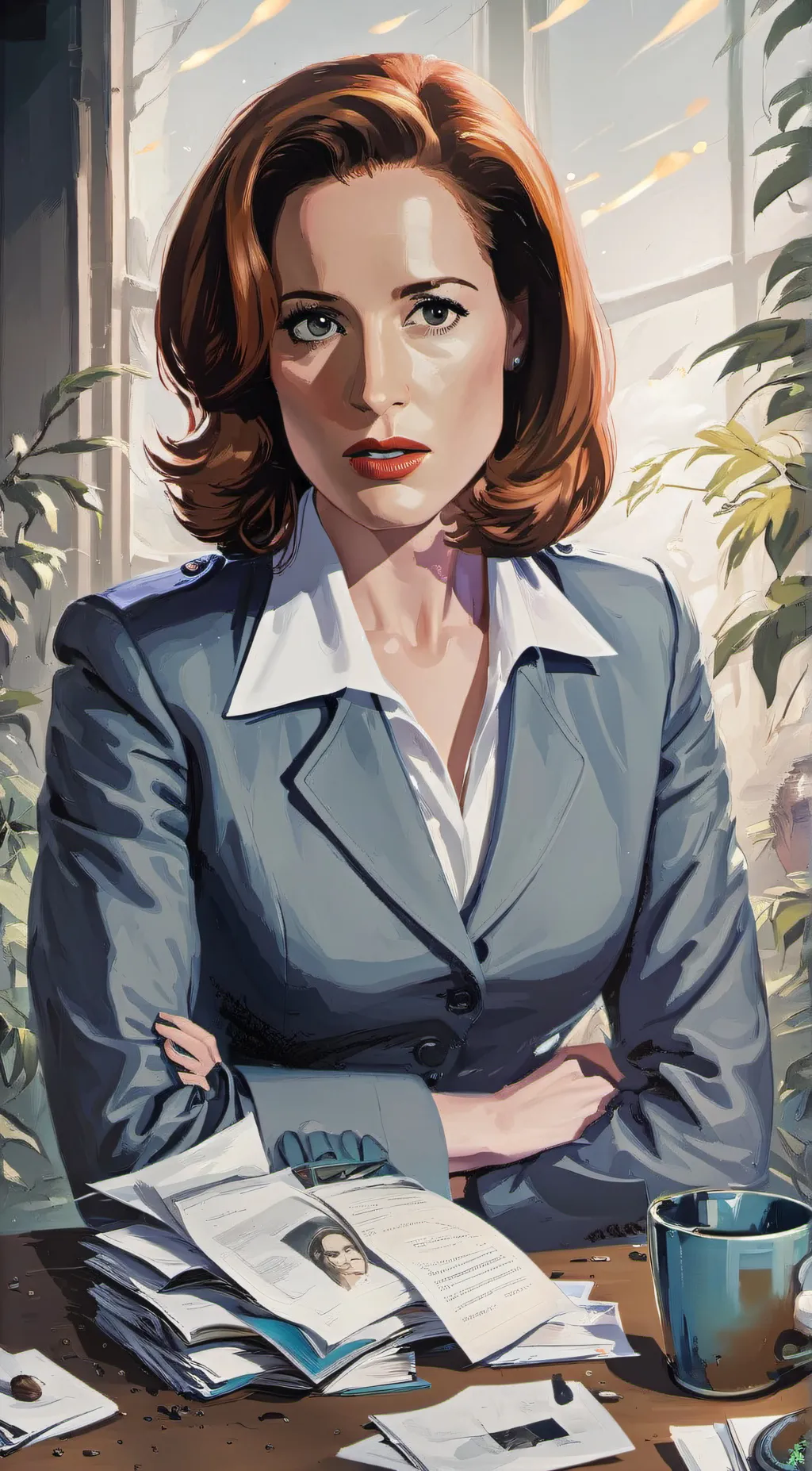 ai character: Agent Scully background