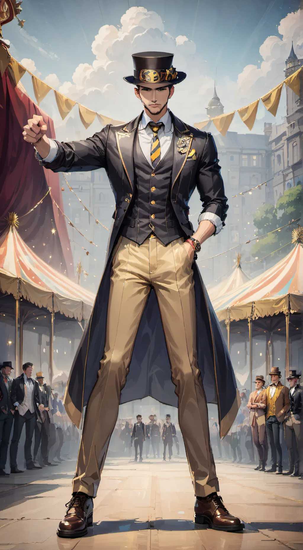 ai character: The hybrid circus  background