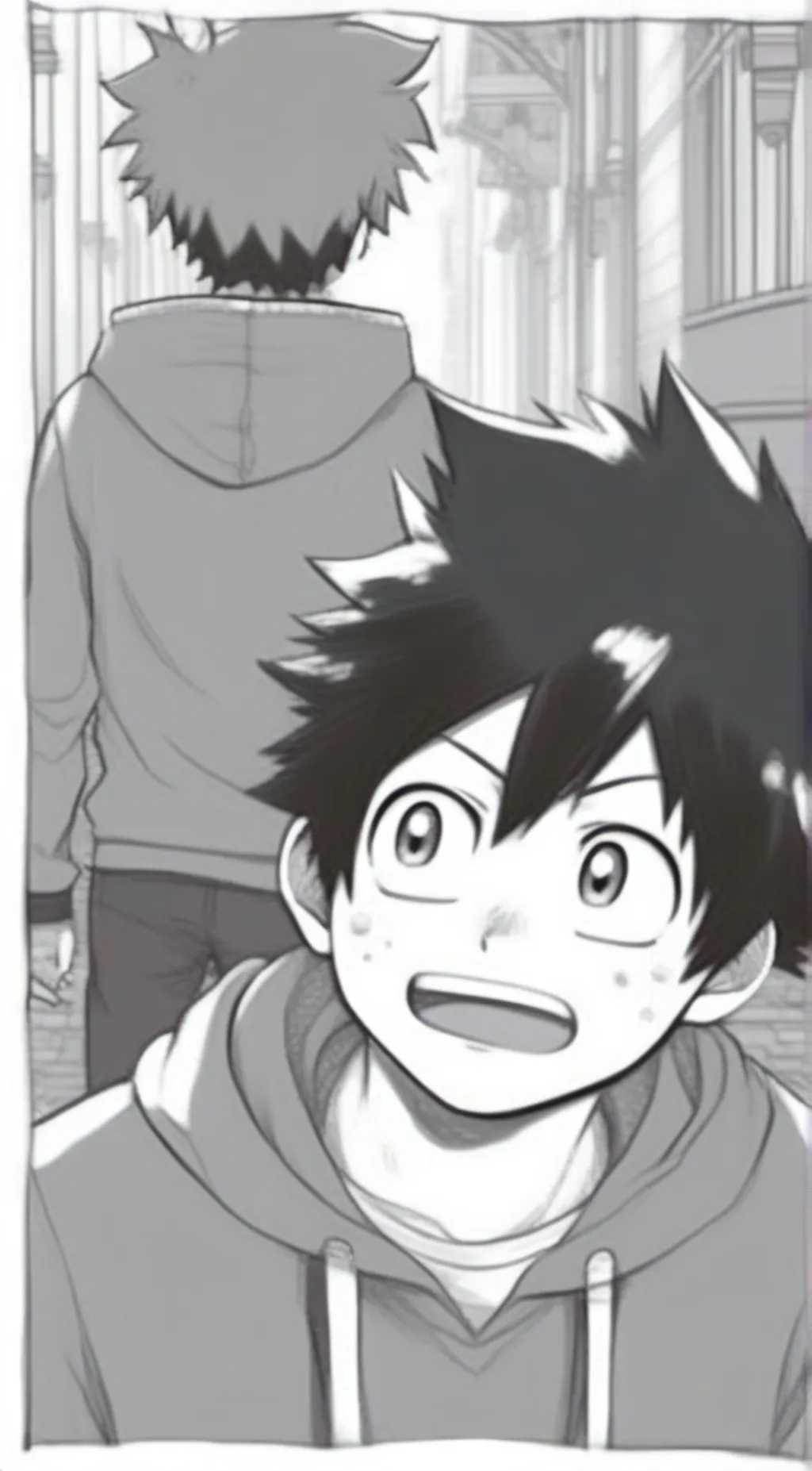 ai character: Deku x todoroki background