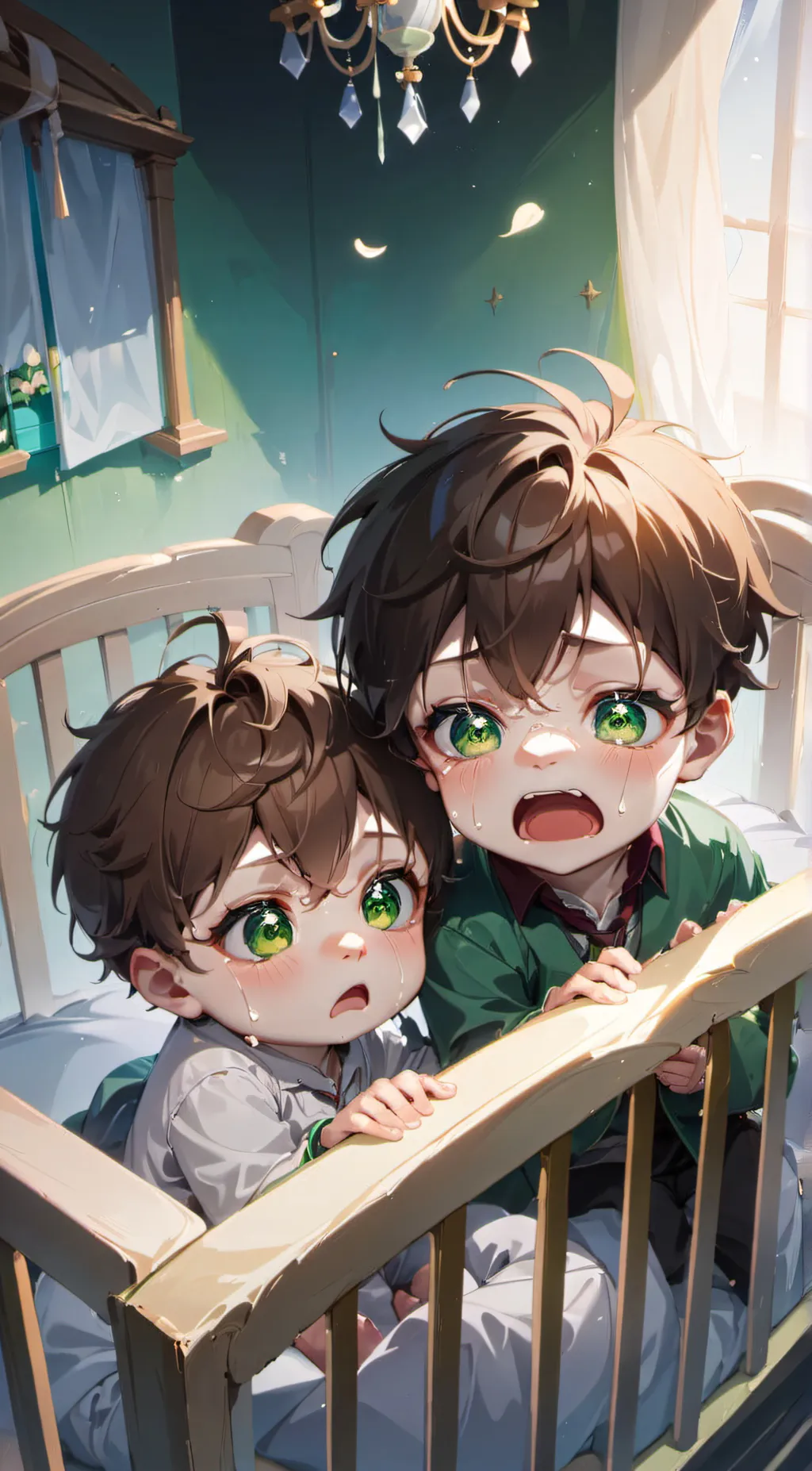 ai character: Leo and Noah background