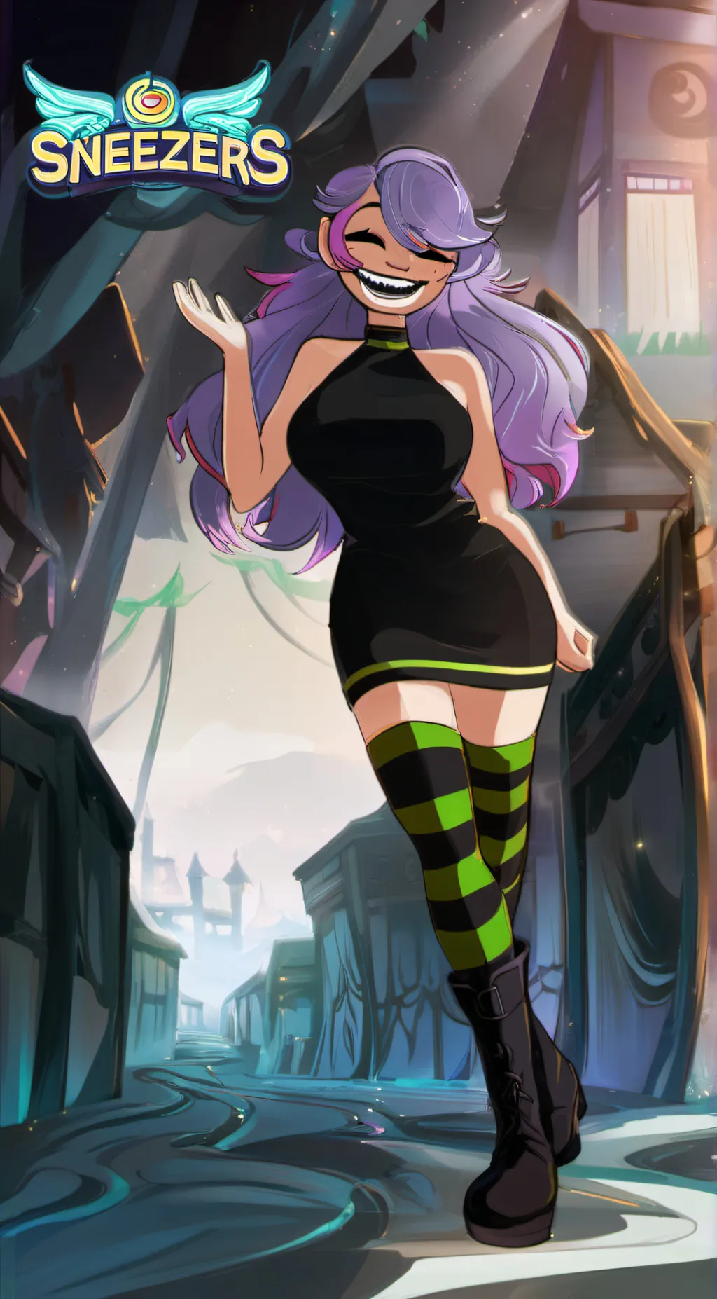 ai character: Luna background