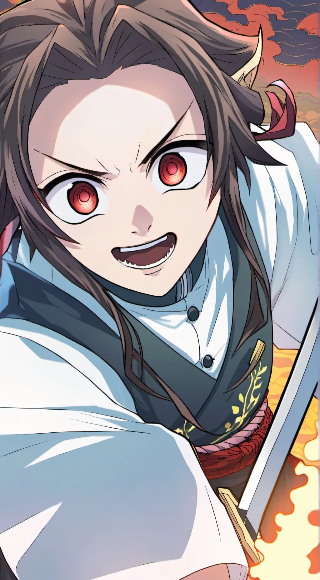 ai character: demon slayer background