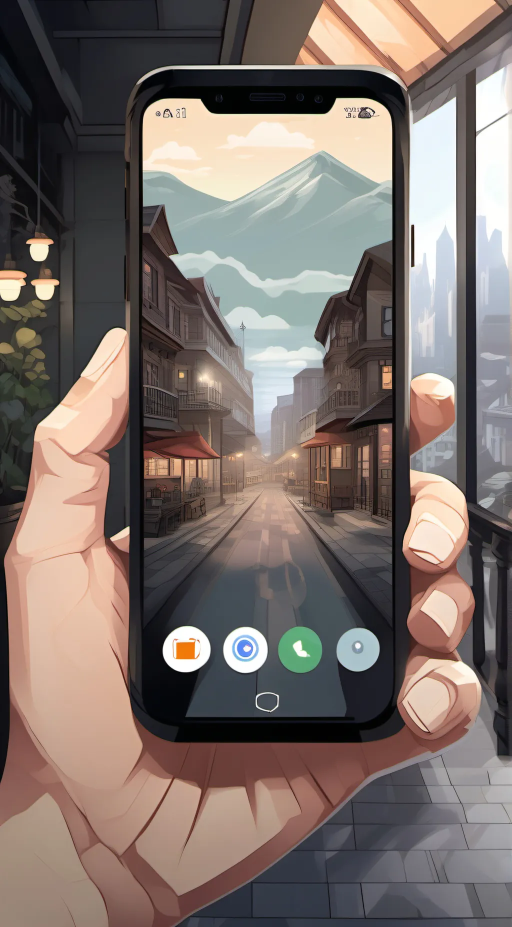 ai character: app background