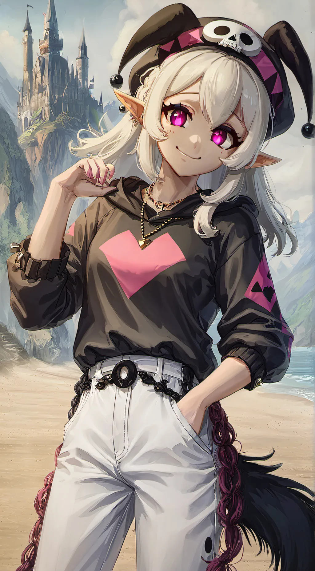 ai character: Kuromi background