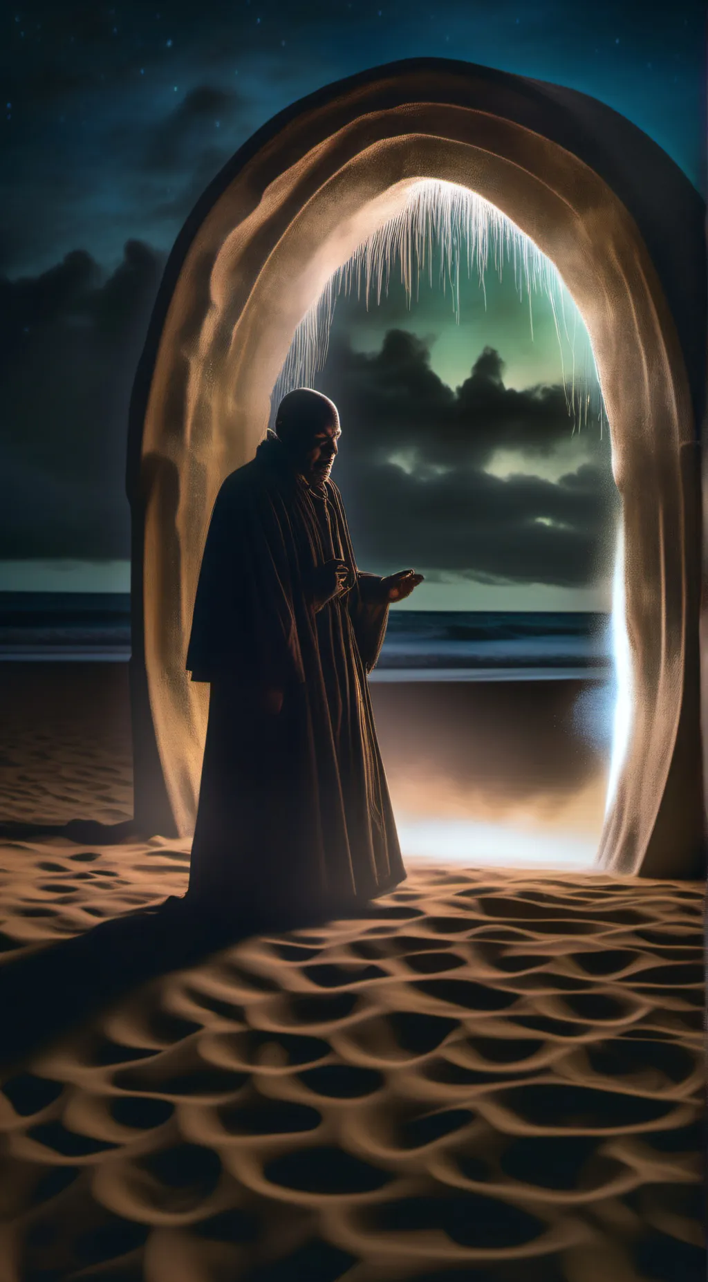 ai character: Night background