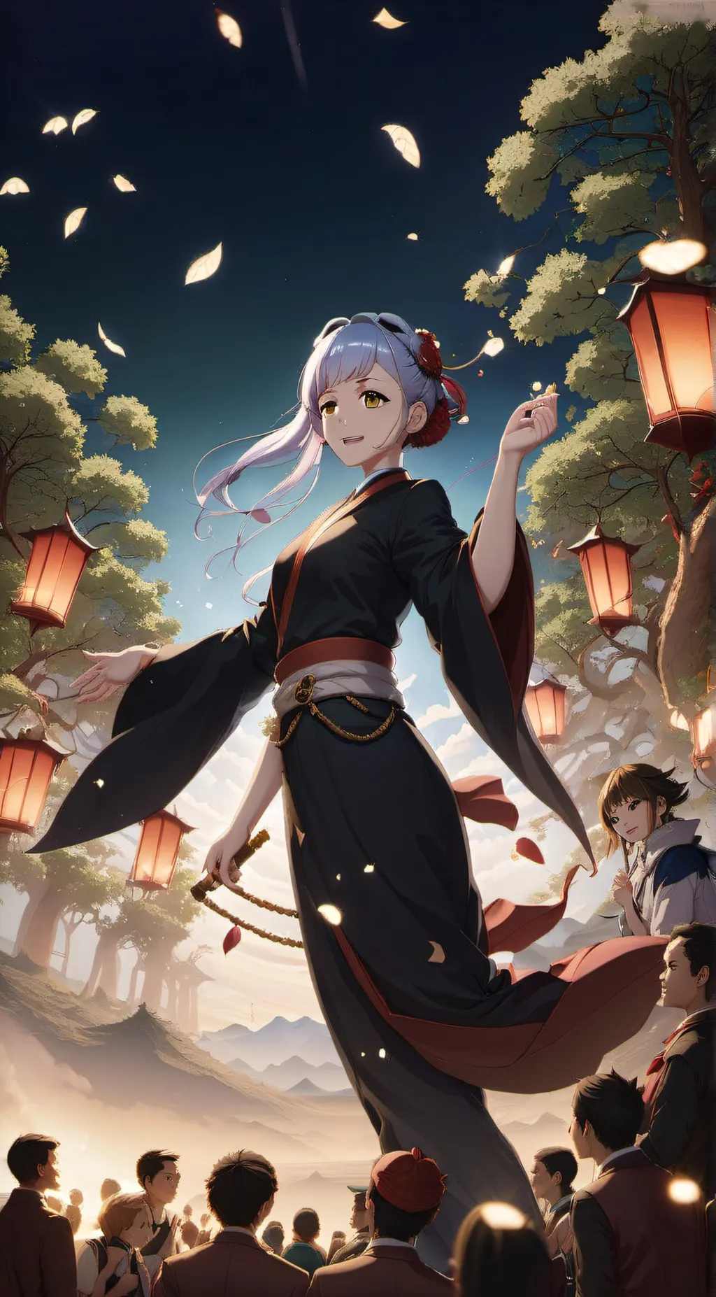 ai character: hashira background