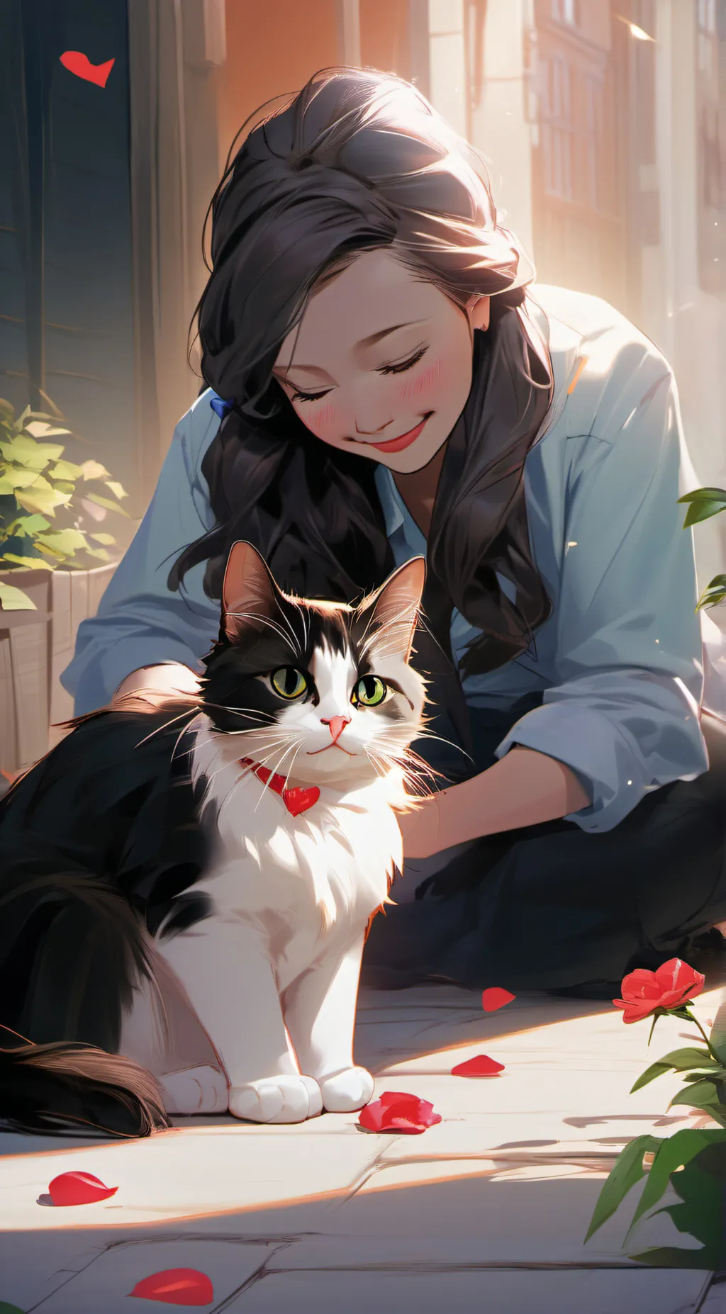 ai character: 🍓 strawberry 🍓 background