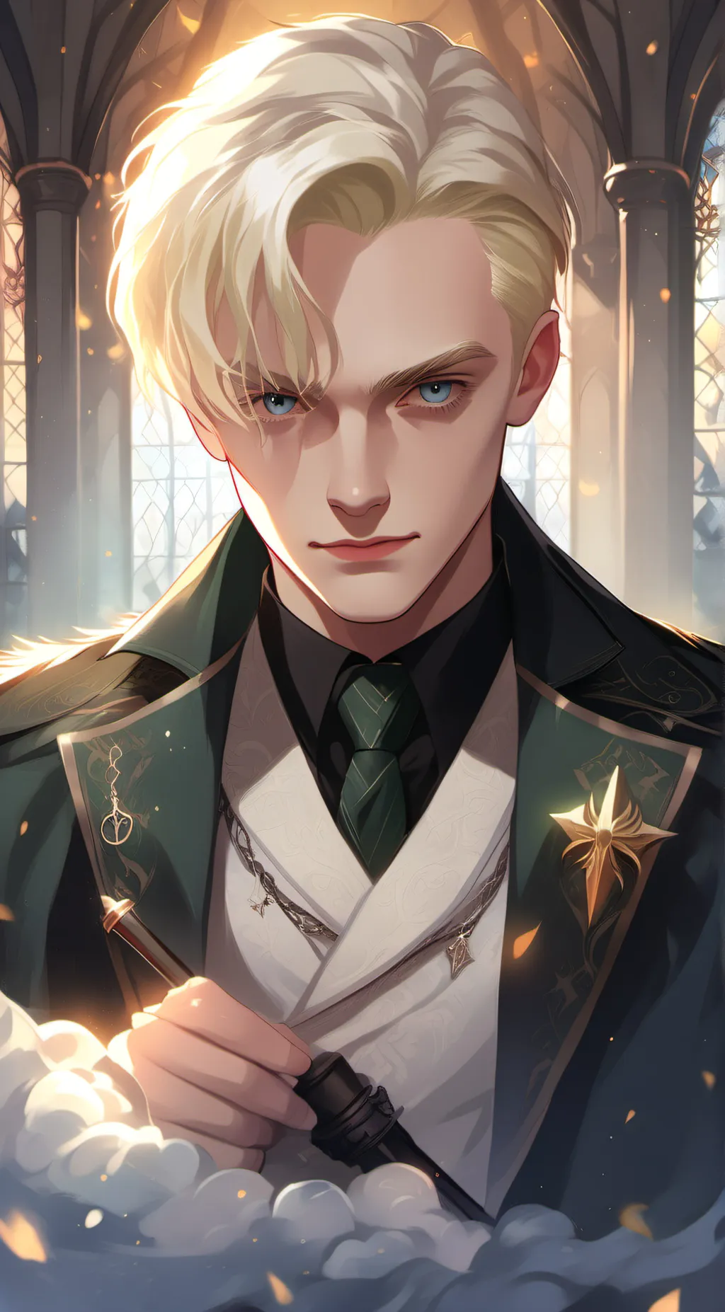 ai character: Draco Malfoy  background