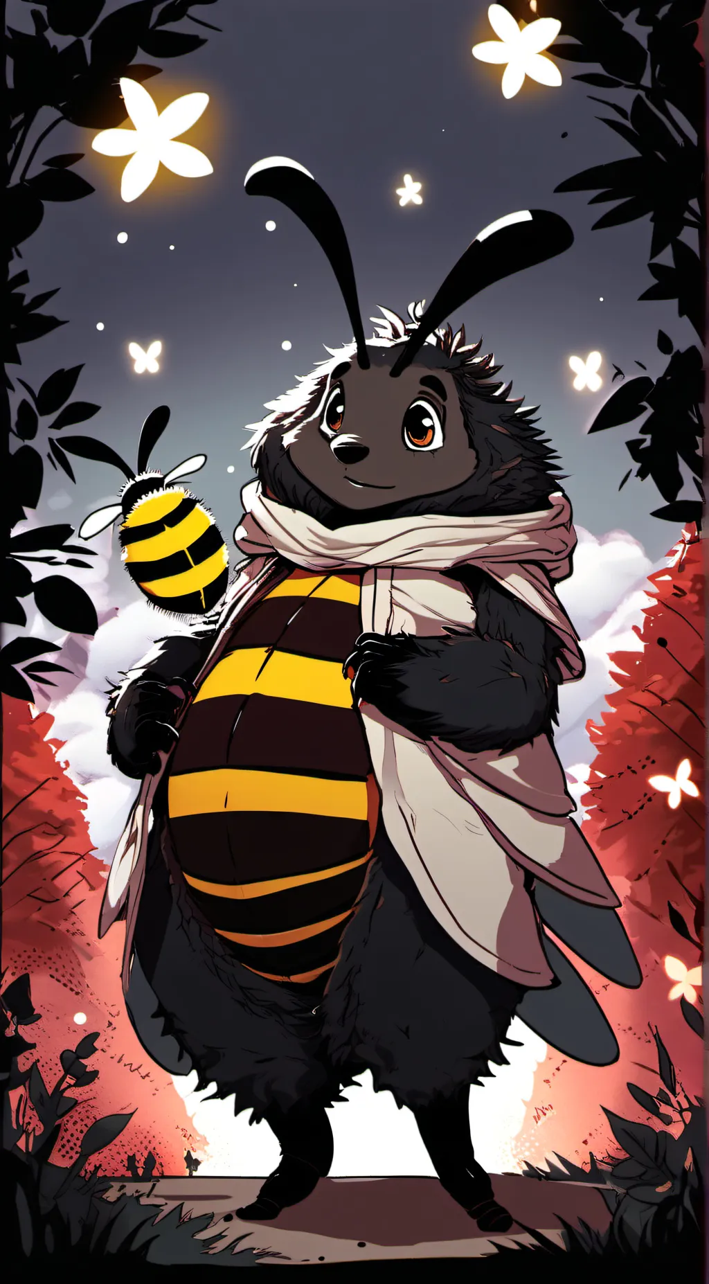 ai character: Honey background