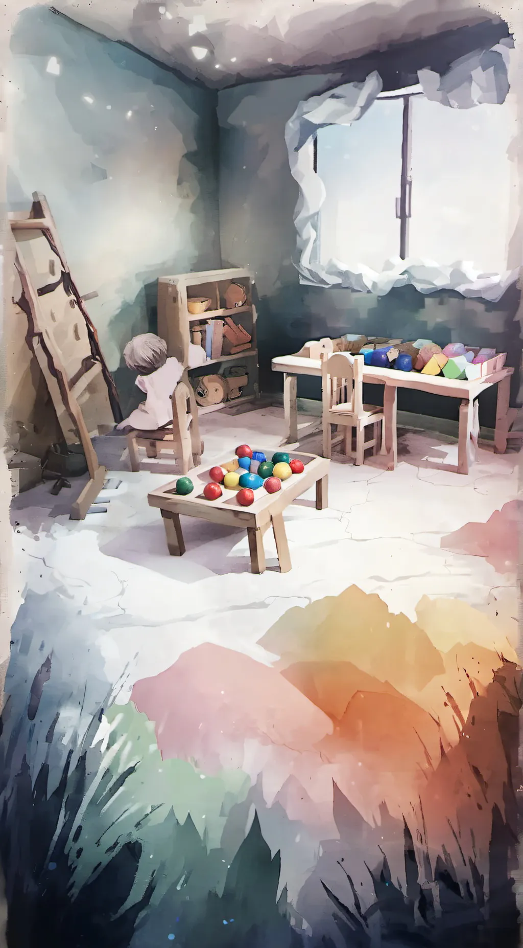 ai character: Finish the lyrics background