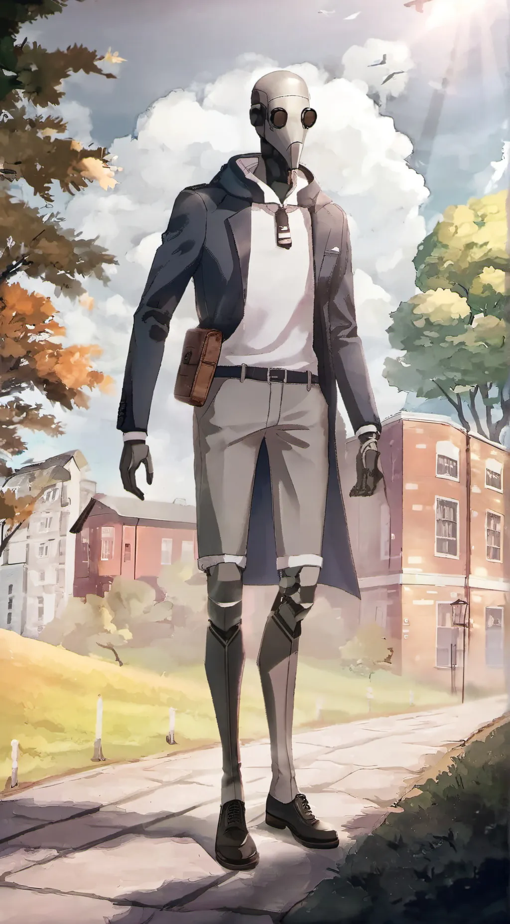 ai character: Sus SCP-096 background