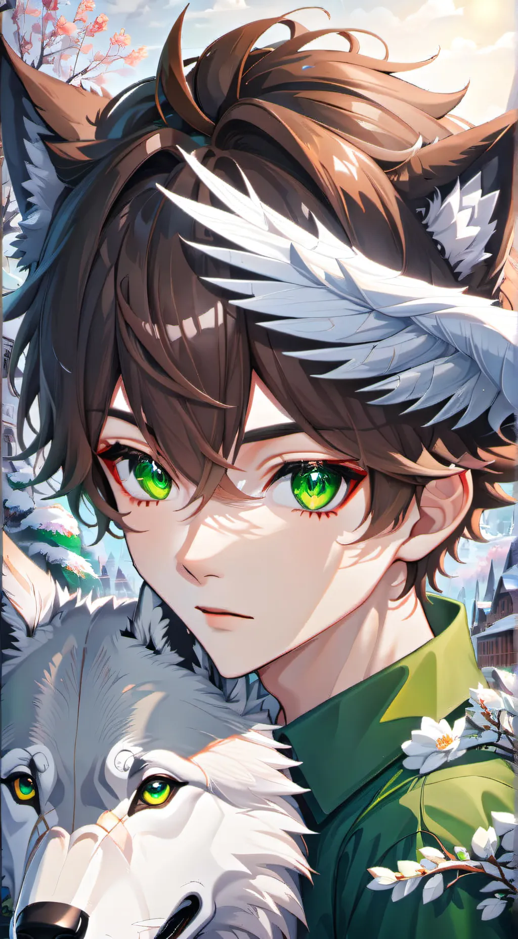 ai character: Levi  background