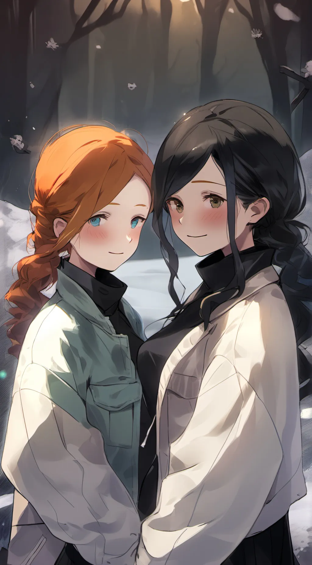 ai character: Ruby and Amelie  background