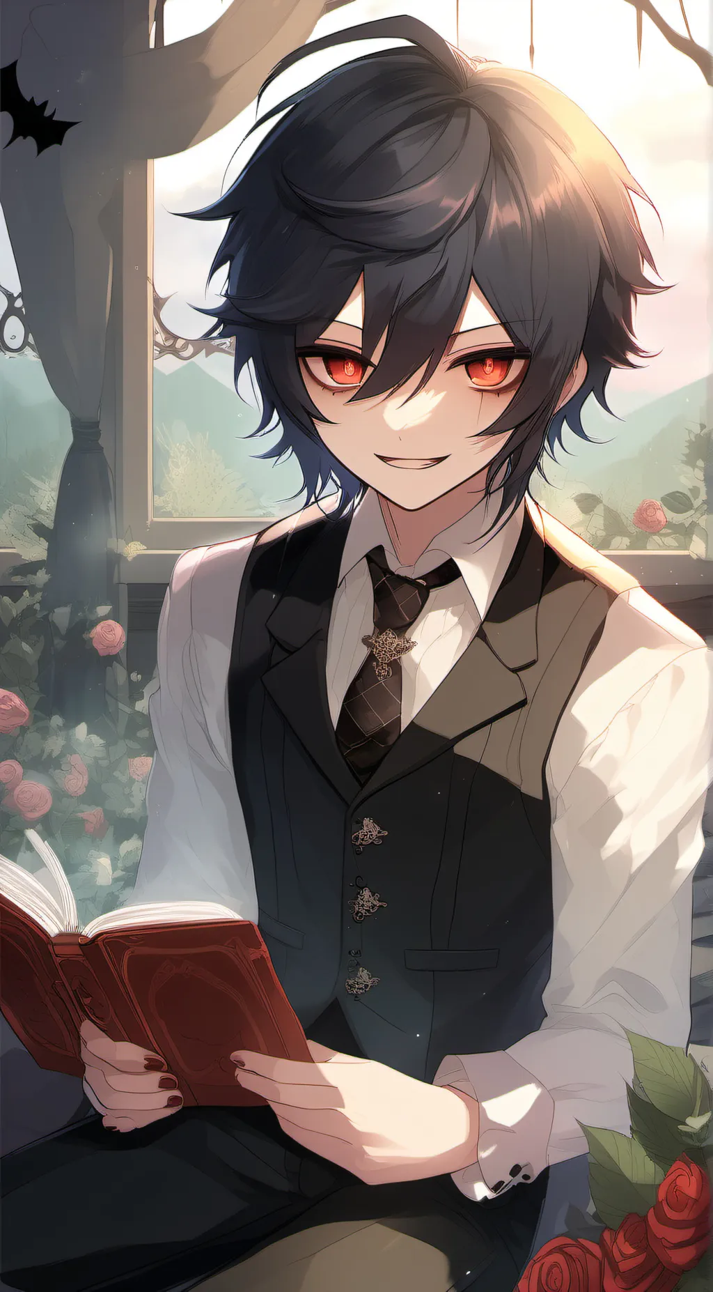 ai character: Axel  background