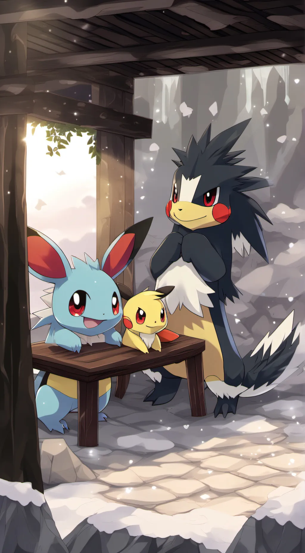 ai character: pokemon friends background