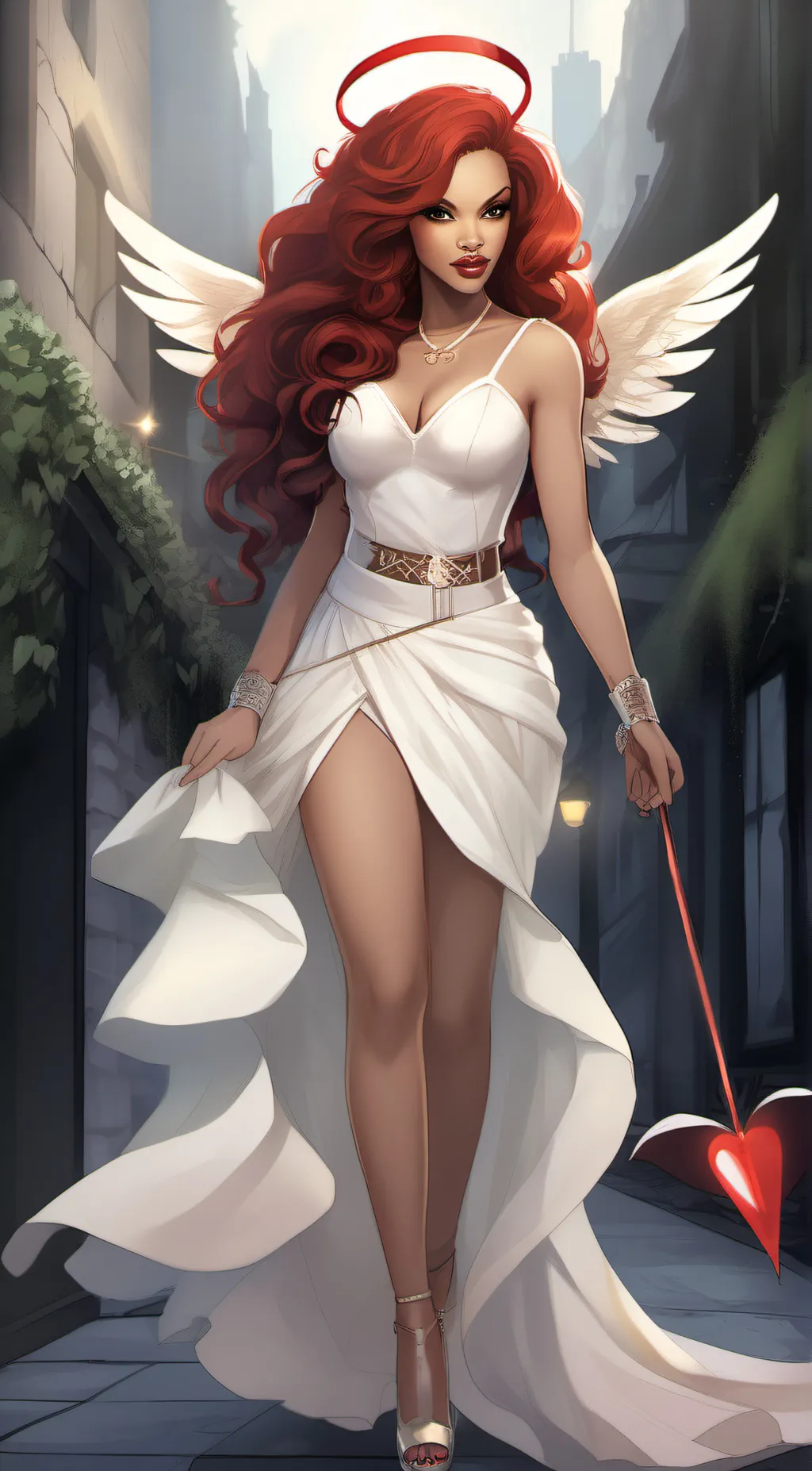 ai character: Feria Female Cupid background