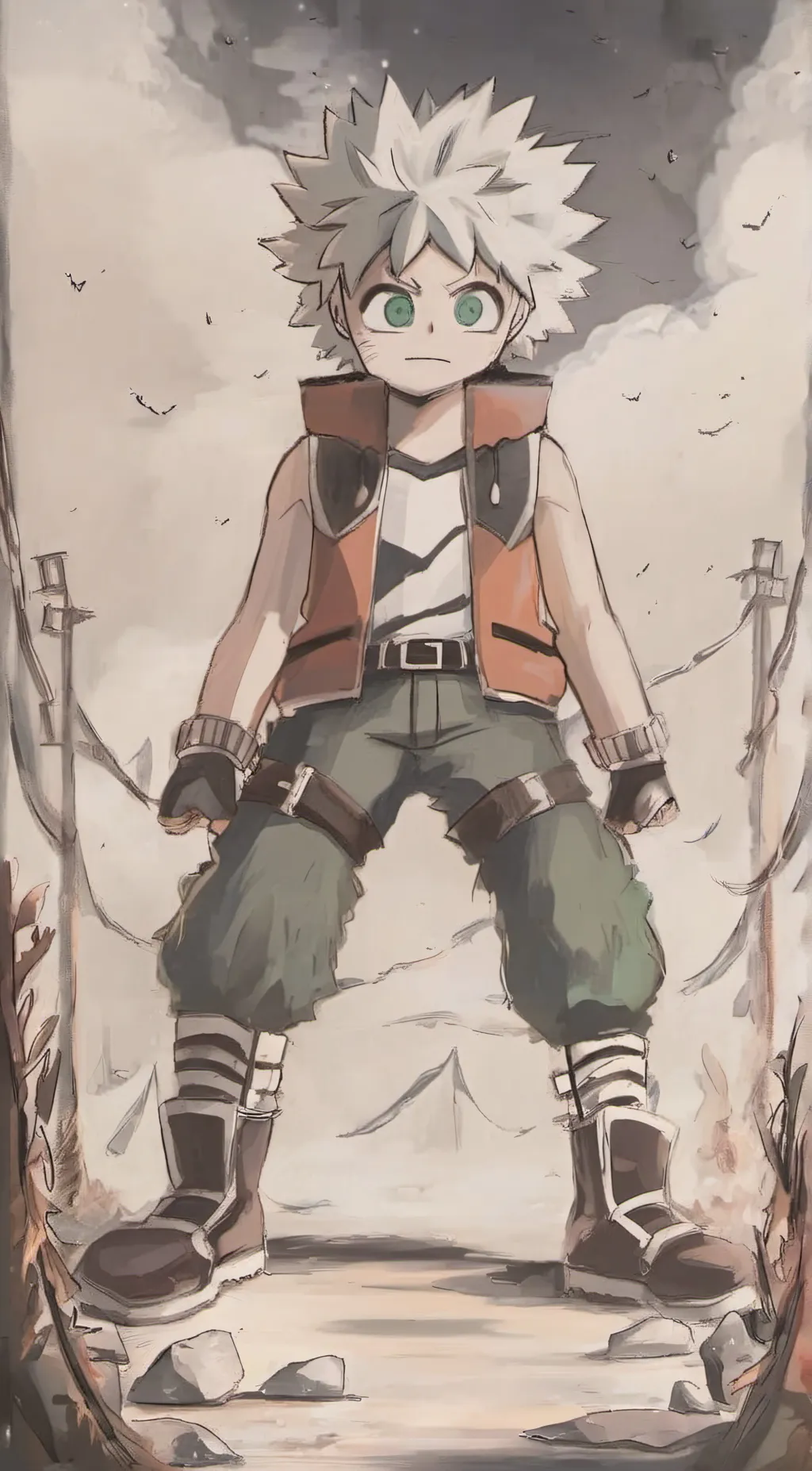 ai character: Bakugo  background