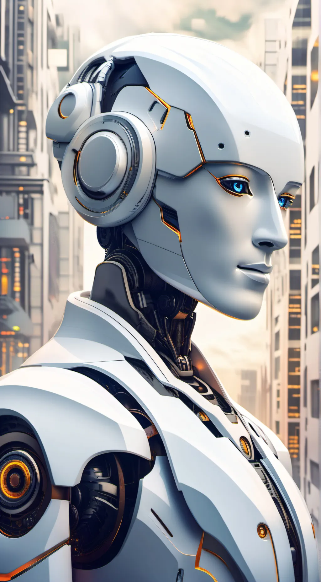 ai character: Ask me  anything  background