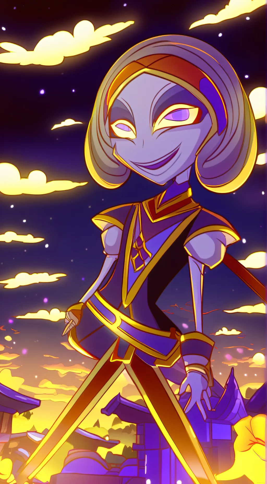 ai character: Sun drop  background