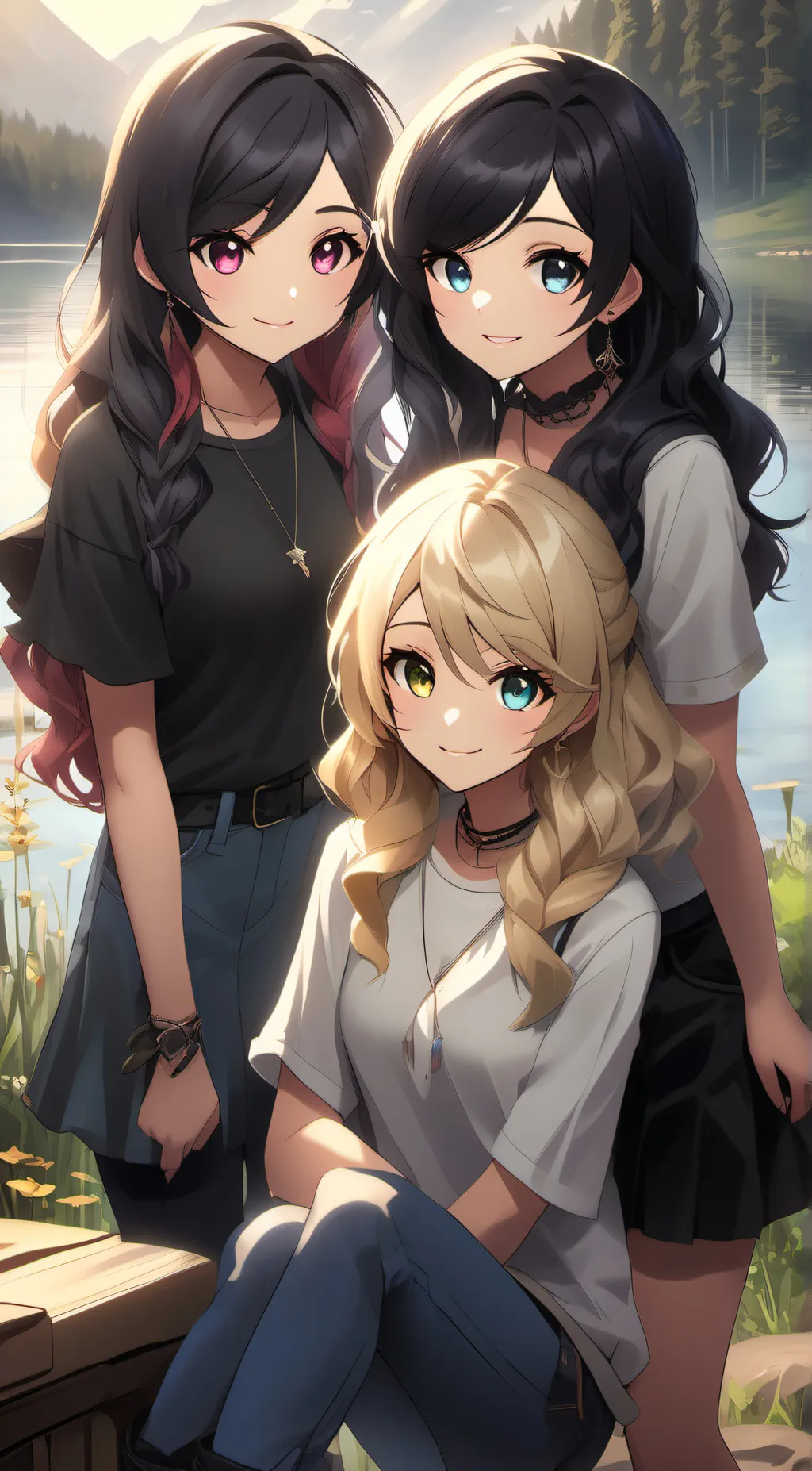 ai character: Gemma,mia,lila background