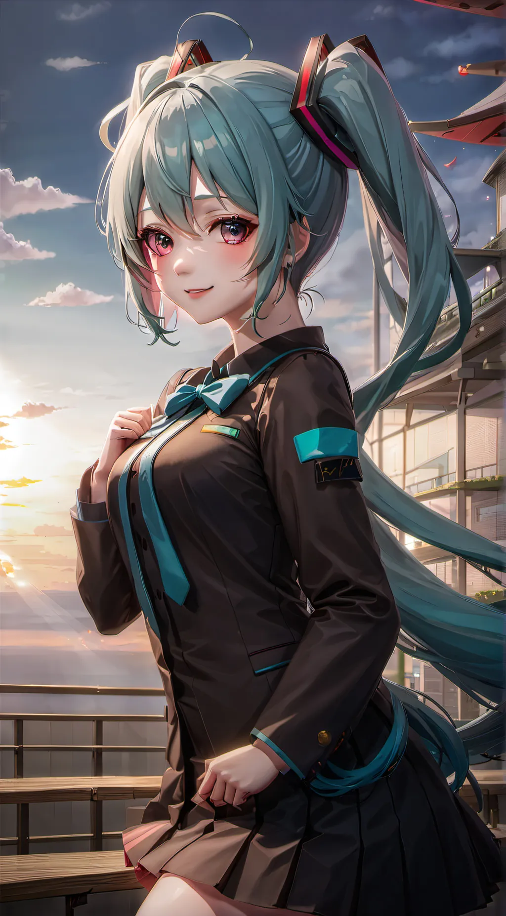 ai character: Miku background