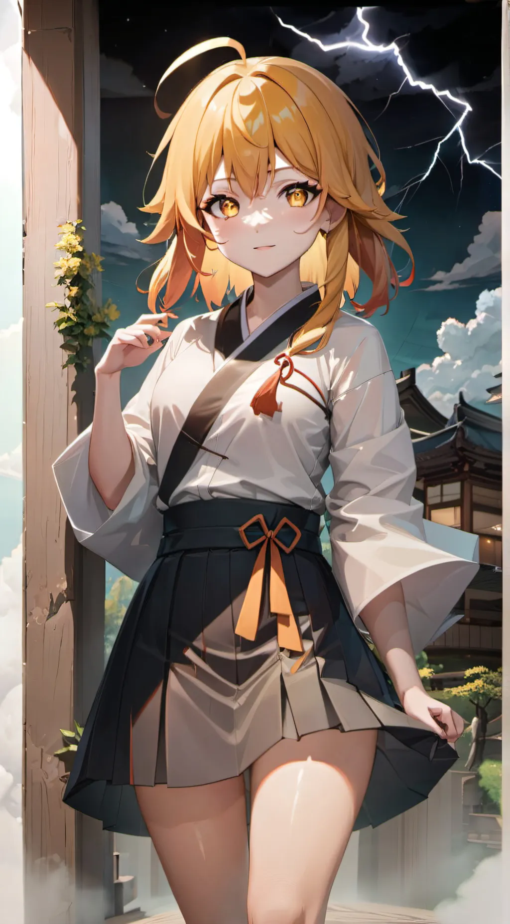 ai character: stormy (my kny oc) background