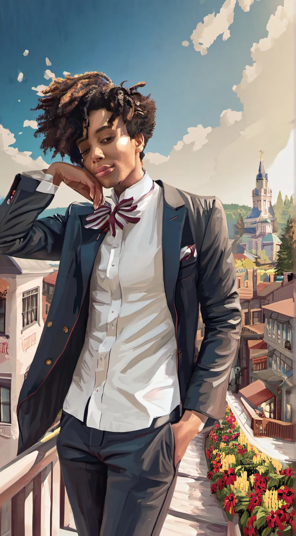 ai character: zay  background