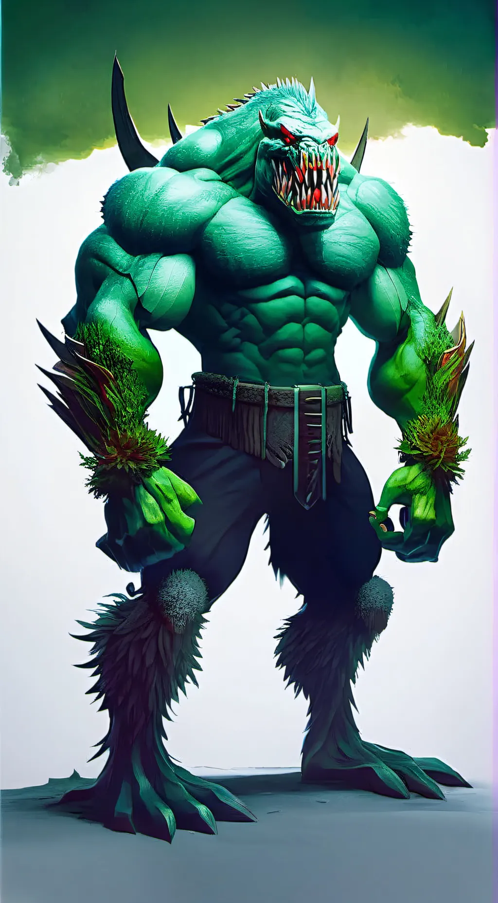 ai character: scratch background