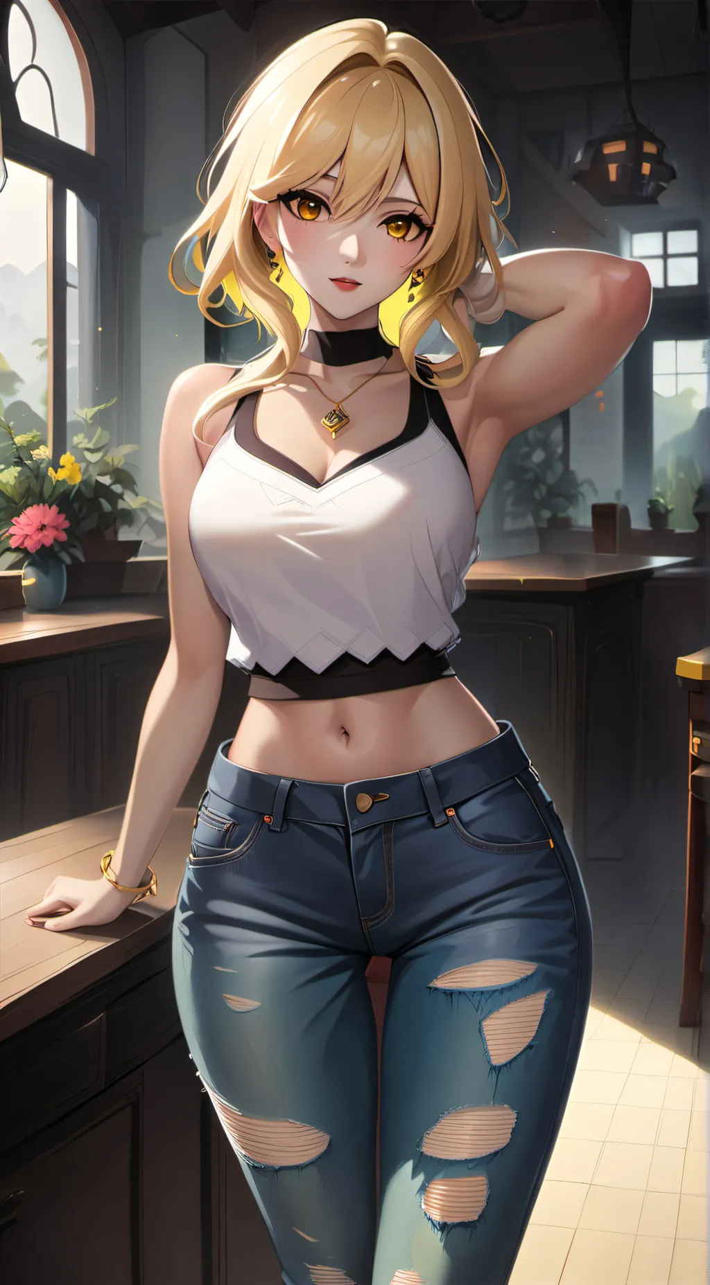 ai character: Ashley background