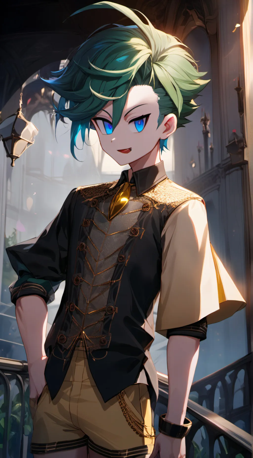 ai character: Veneer background