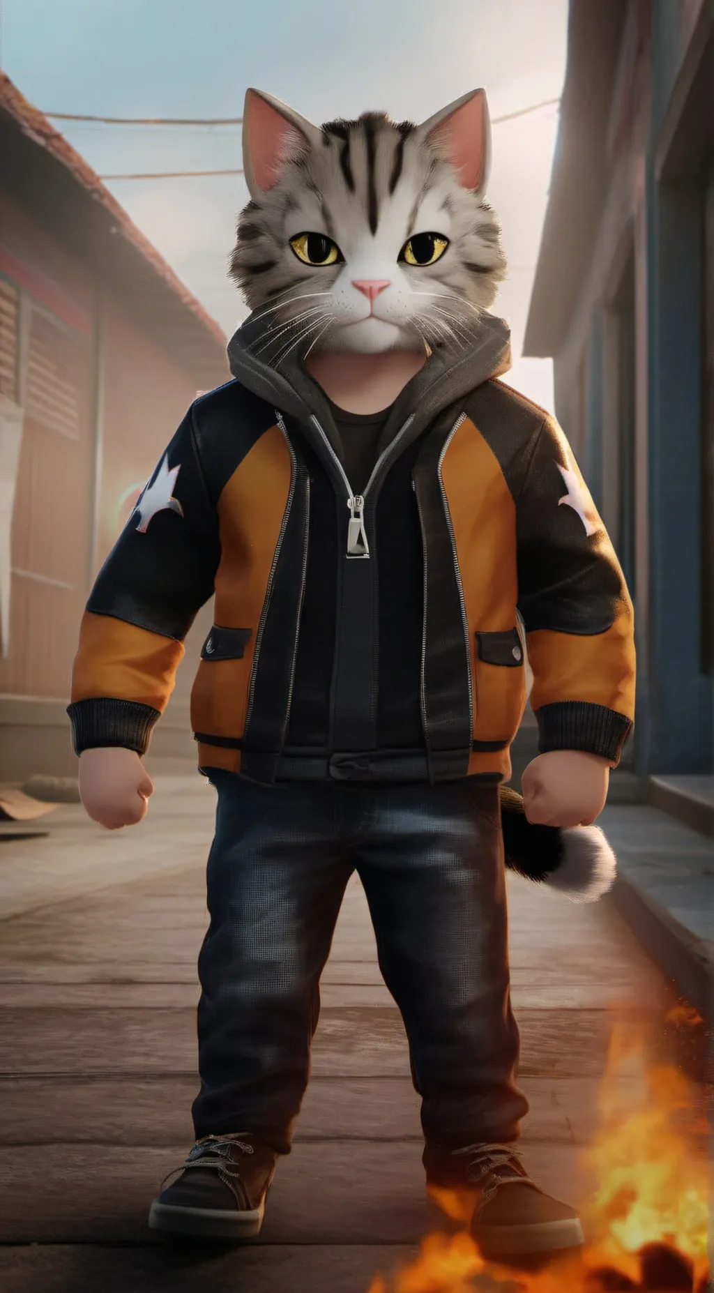 ai character: (Name) free fire  background