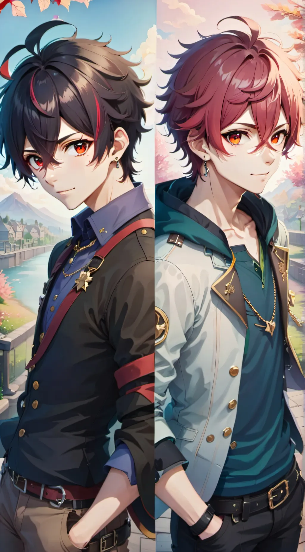 ai character: Nakamura+Bokuto background