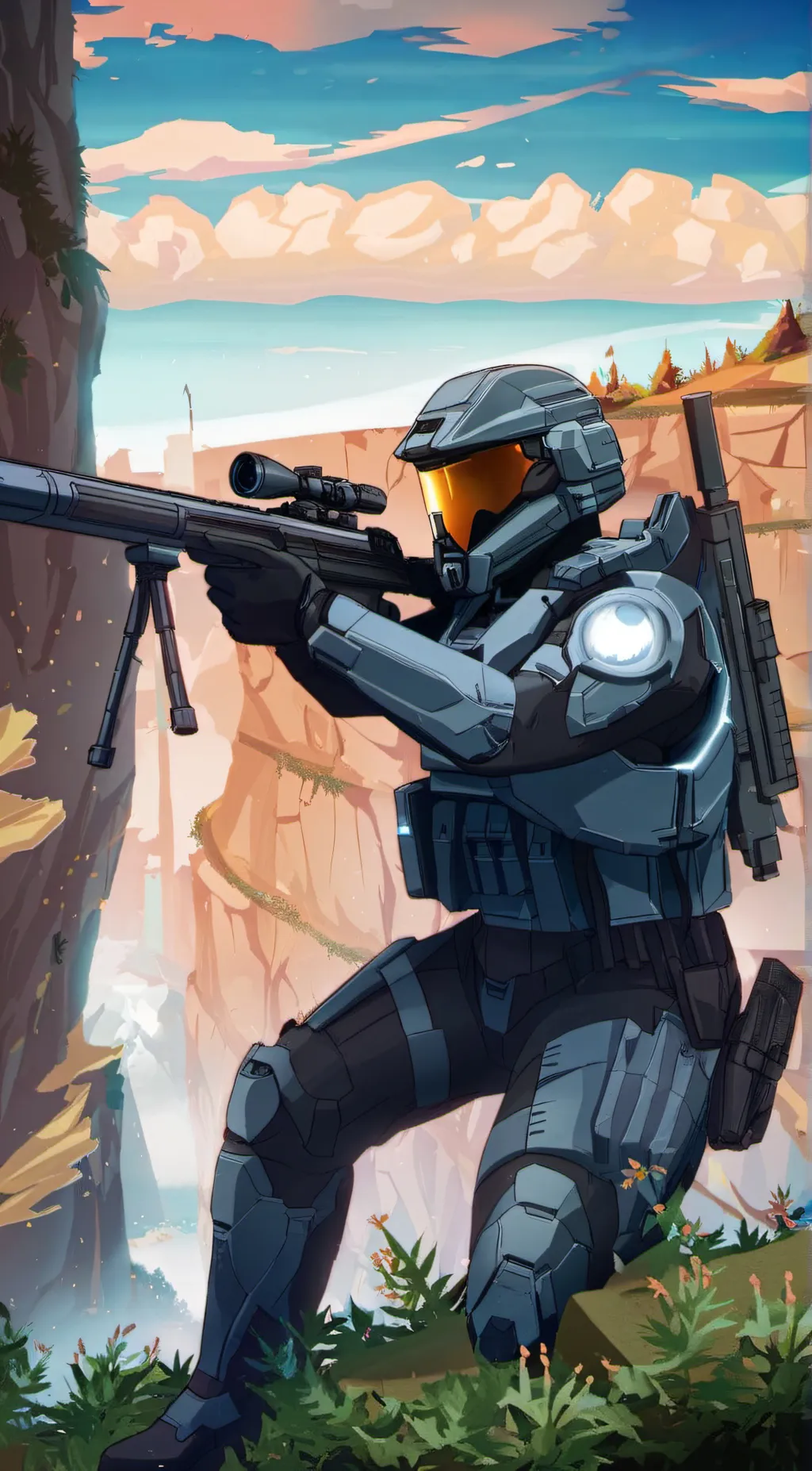 ai character: ODST Fin background