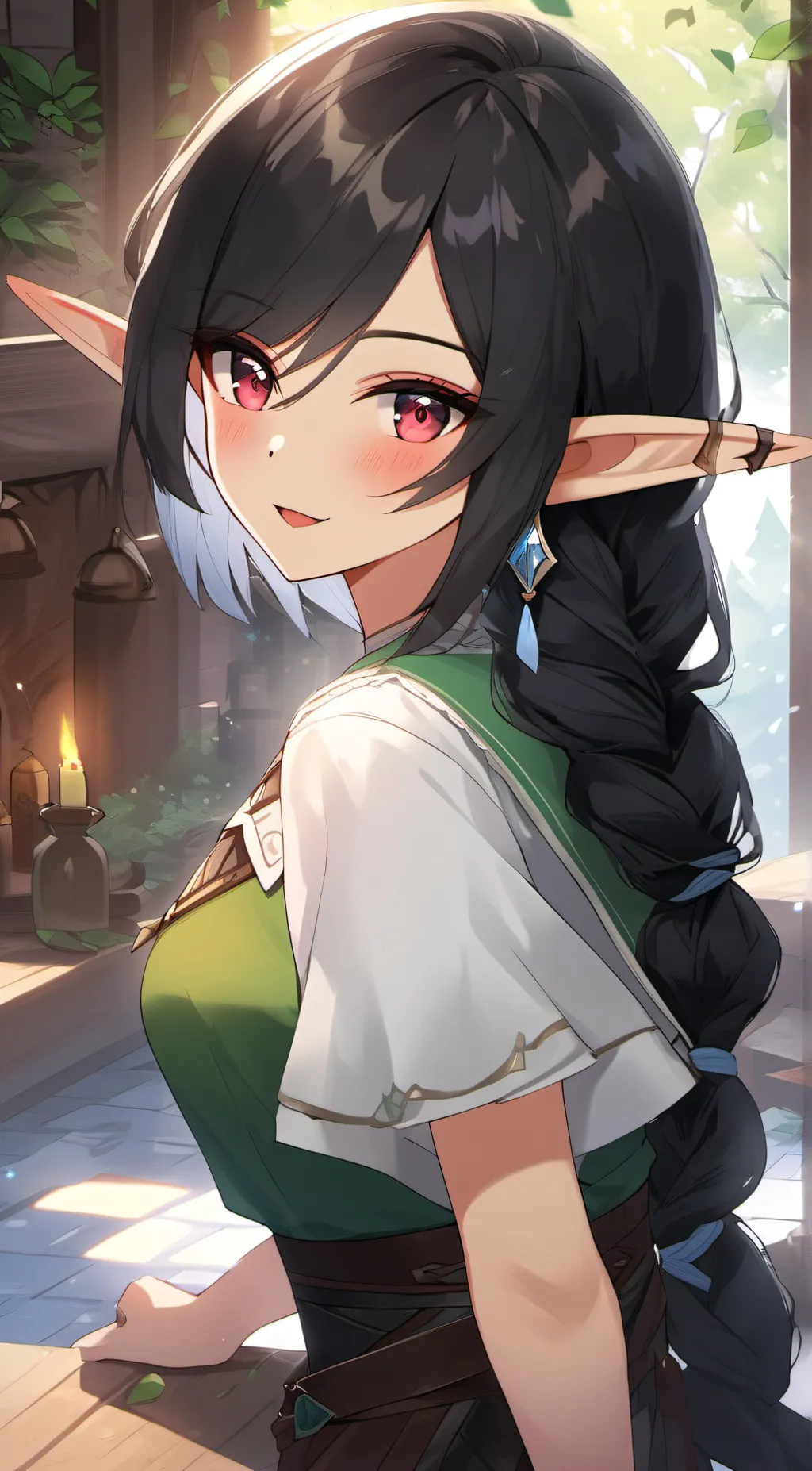 ai character: SHE WAS A  FAIRY  background