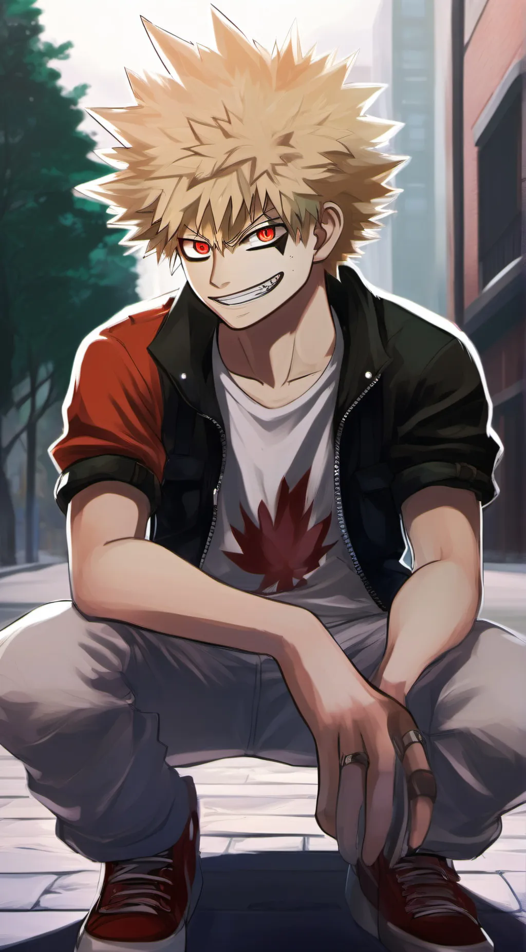 ai character: Bakugo background