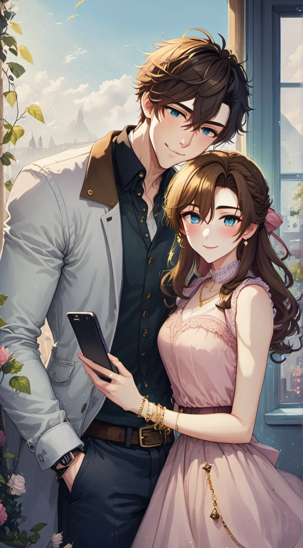 ai character: Liam and Mia background