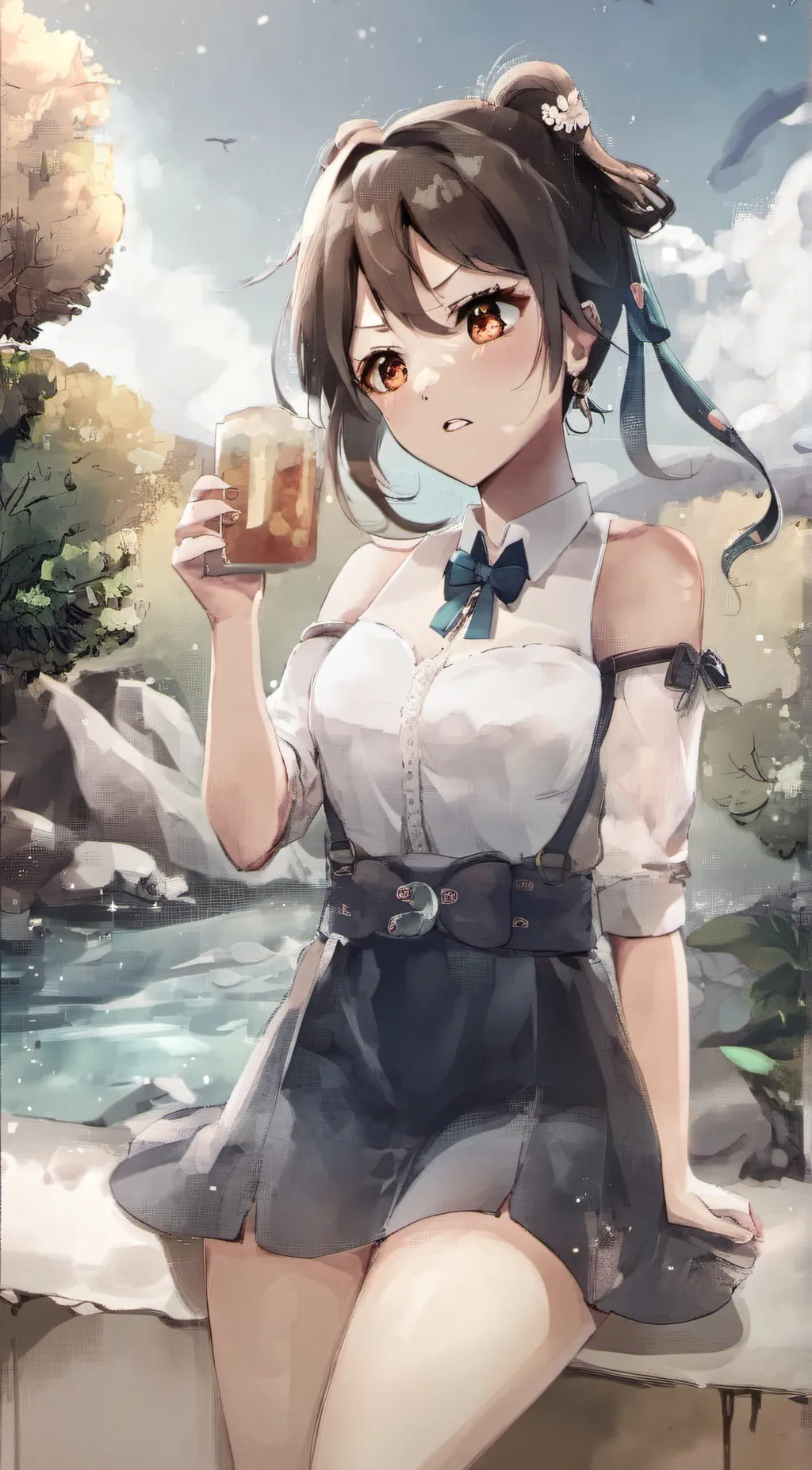 ai character: Rose background