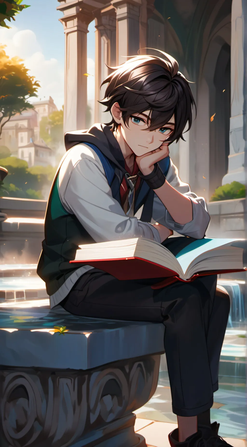 ai character: Taro [senpai] background