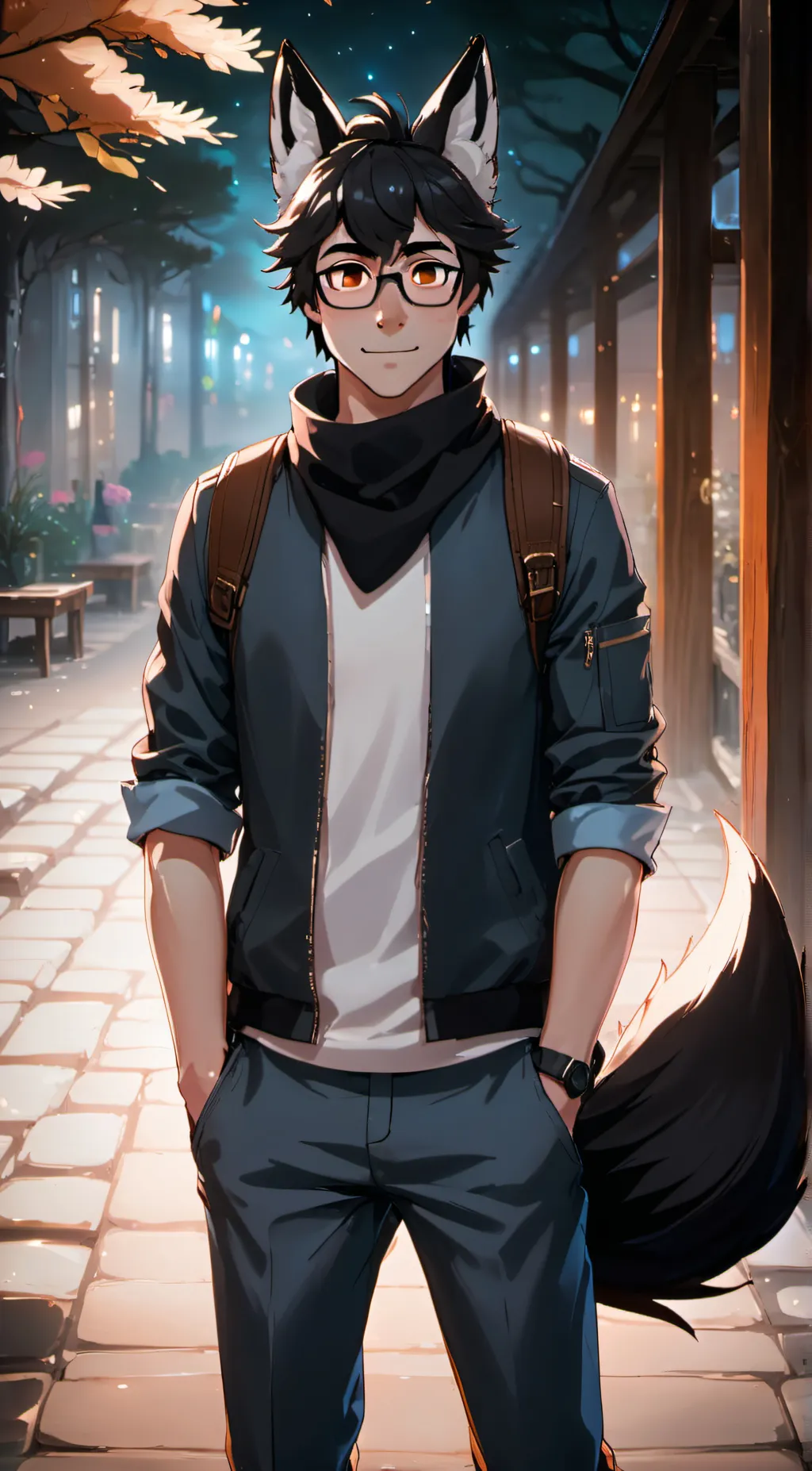 ai character: Smokey  background