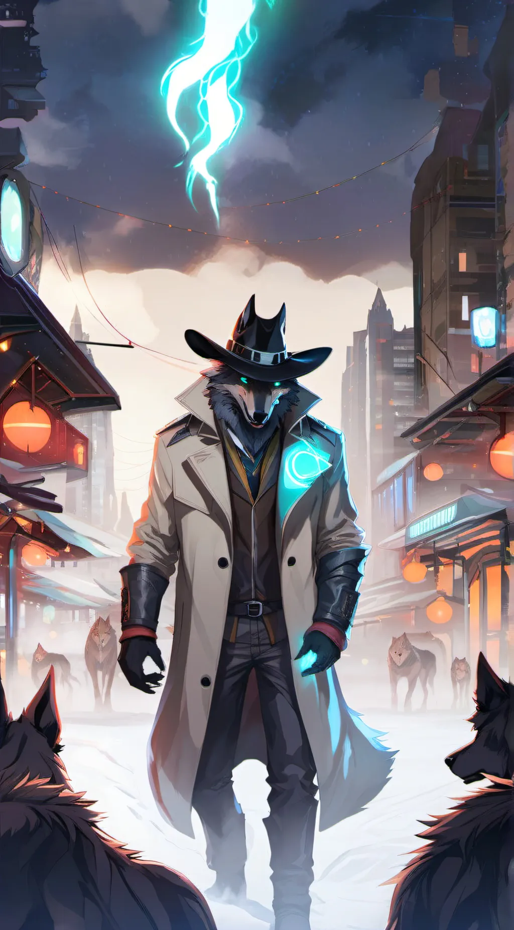 ai character: Werewolf hunt#3 background